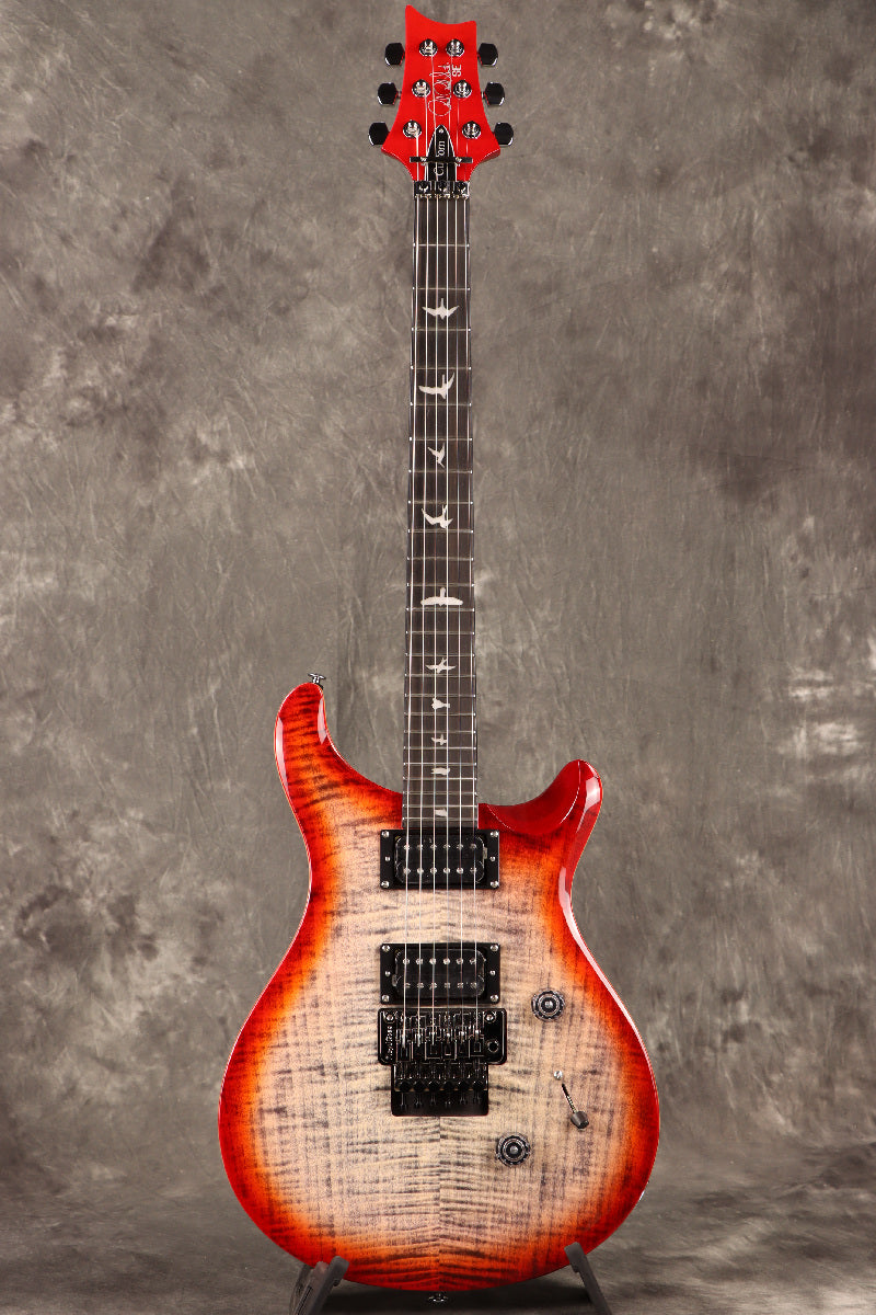 [SN CTIG071057] USED Paul Reed Smith (PRS) / 2024 SE Custom24 Floyd Charcoal Cherry Burst (CG) [S/N CTIG071057]. [80]