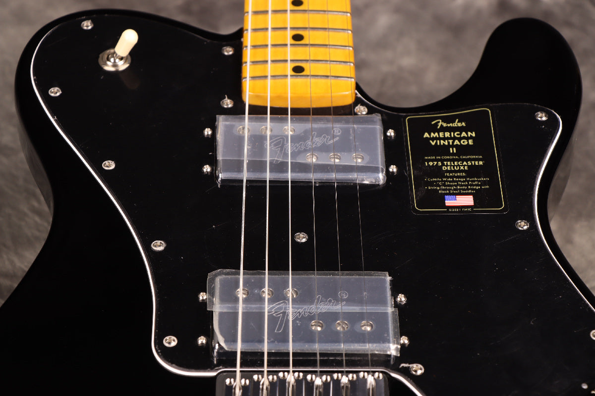 [SN V15839] USED Fender / American Vintage II 1975 Telecaster Deluxe Maple Fingerboard Black [S/N V15839]. [80]