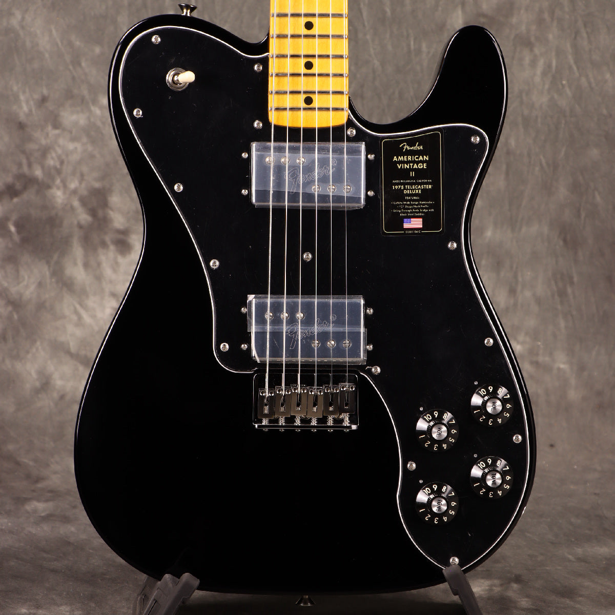 [SN V15839] USED Fender / American Vintage II 1975 Telecaster Deluxe Maple Fingerboard Black [S/N V15839]. [80]