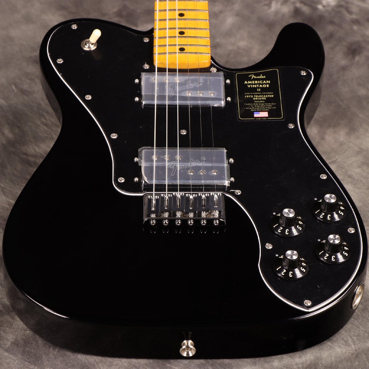 [SN V15839] USED Fender / American Vintage II 1975 Telecaster Deluxe Maple Fingerboard Black [S/N V15839]. [80]
