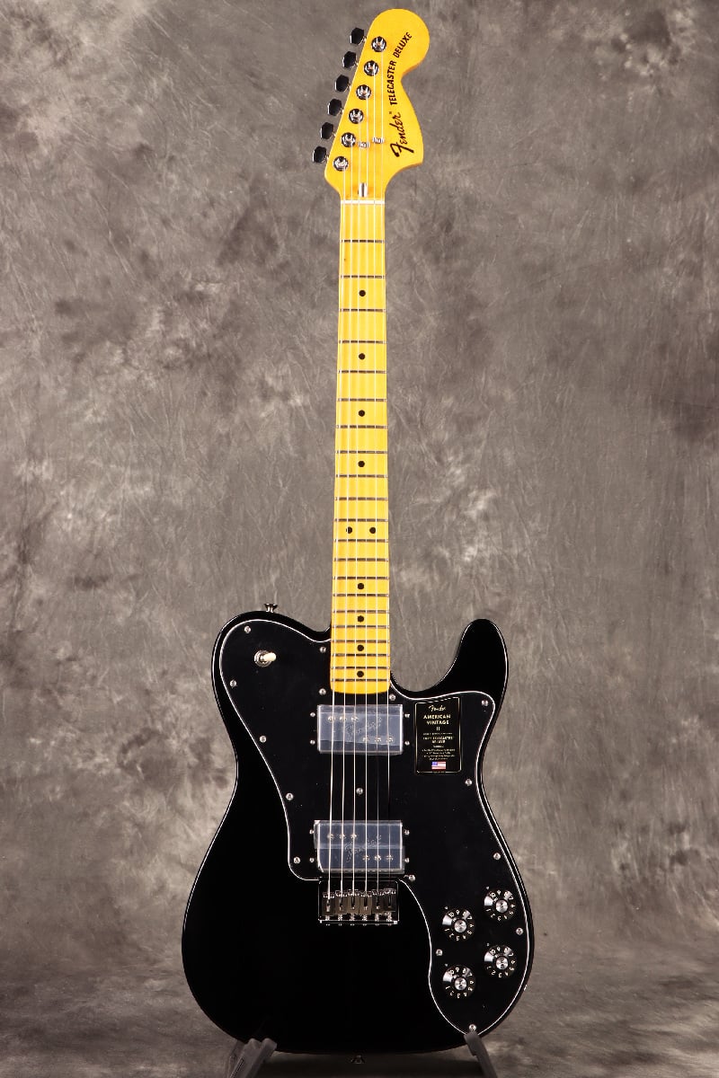 [SN V15839] USED Fender / American Vintage II 1975 Telecaster Deluxe Maple Fingerboard Black [S/N V15839]. [80]