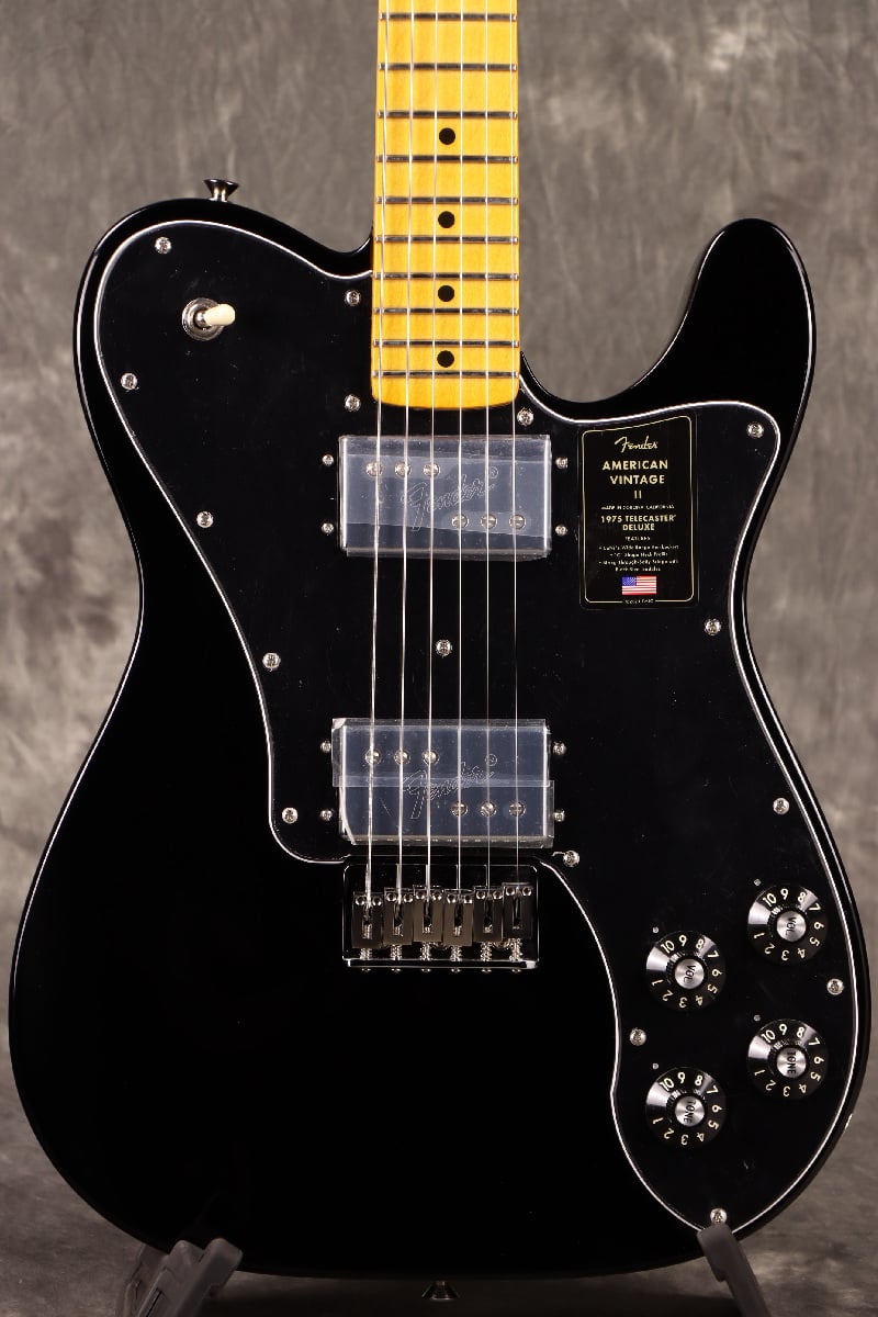 [SN V15839] USED Fender / American Vintage II 1975 Telecaster Deluxe Maple Fingerboard Black [S/N V15839]. [80]