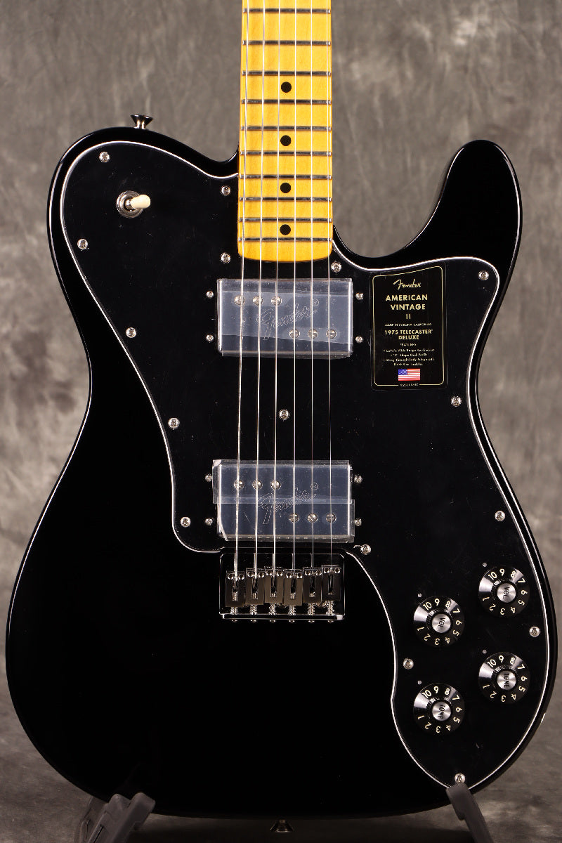 [SN V15839] USED Fender / American Vintage II 1975 Telecaster Deluxe Maple Fingerboard Black [S/N V15839]. [80]