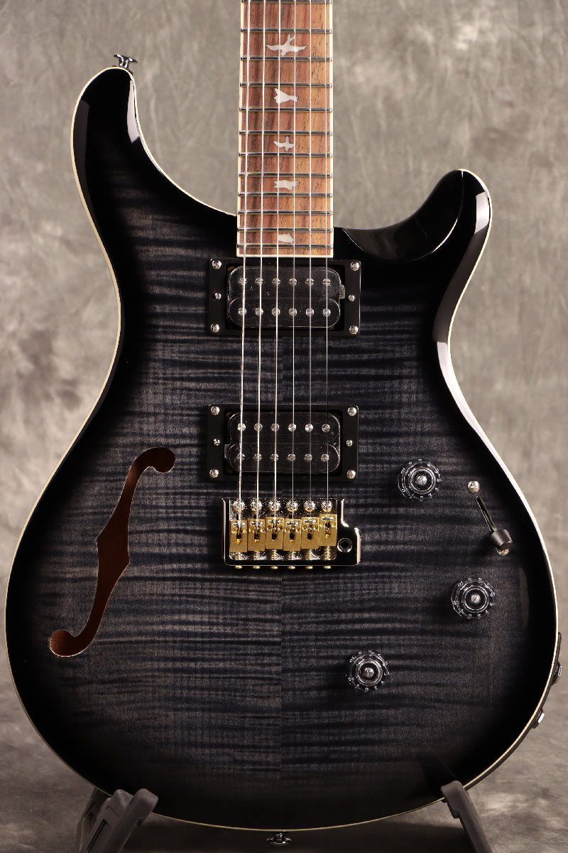 [SN CTIG074959] USED Paul Reed Smith / 2024 SE Custom24 Semi-Hollow Piezo Charcoal Burst(CA) [S/N CTIG074959]. [80]