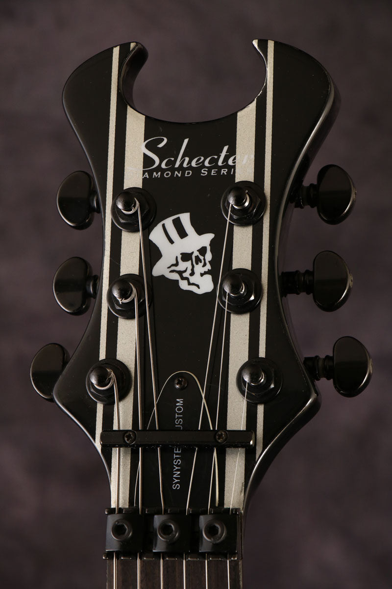 [SN 0640988] USED Schecter / Synyster Gates Custom Black with Silver Stripes [03]