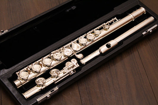 [SN 65950N] USED MIYAZAWA / Lip plate, riser, connecting tube silver flute PA-101 [09]