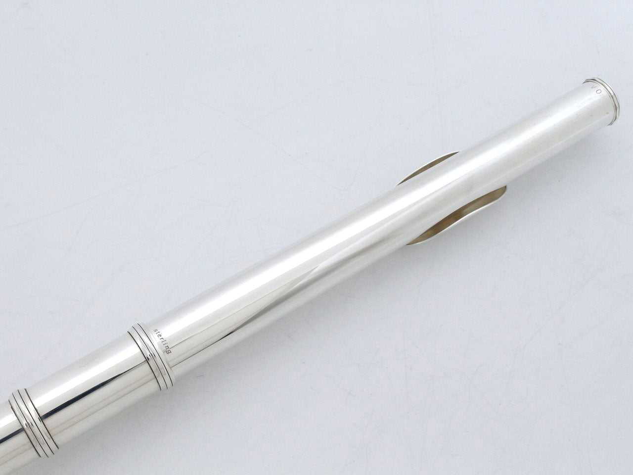 [SN 32484] USED Pearl / All silver handmade flute F-9800RHE Maesta [09]