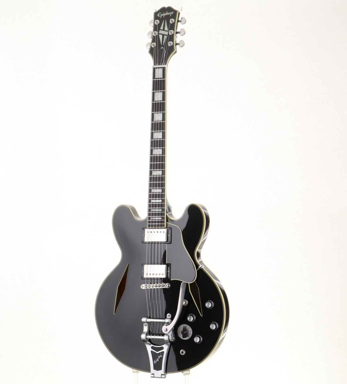 [SN 23021512420] USED Epiphone / Shinichi Ubukata ES-355 Custom Bigsby  ver.02 Ebony 2023 [08]