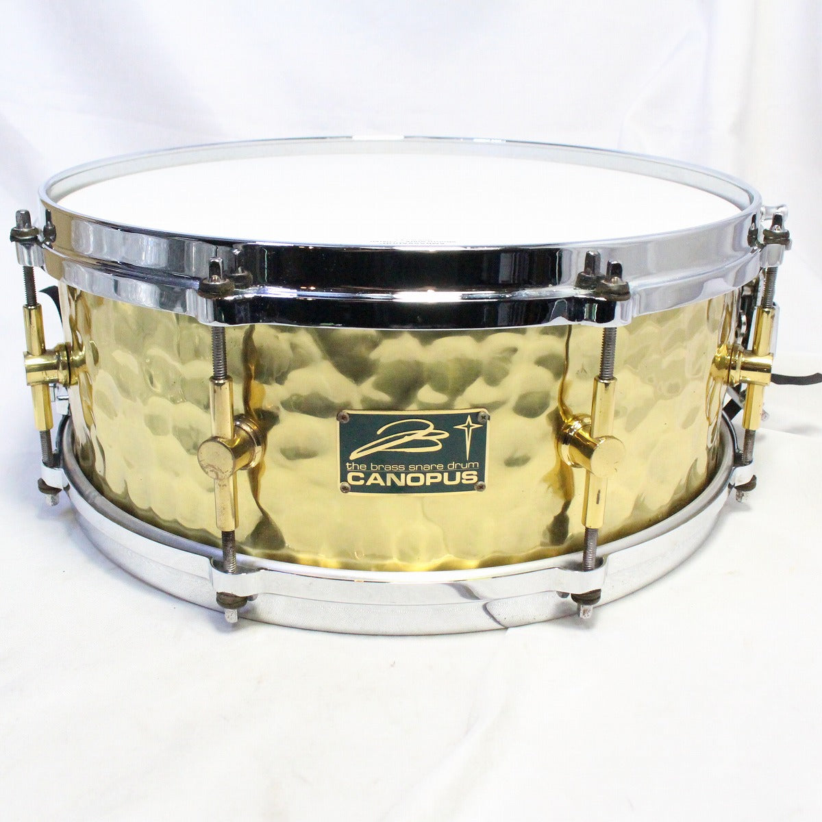 USED CANOPUS / HB-1455 Hammered Brass Snare 14×5.5 [08]