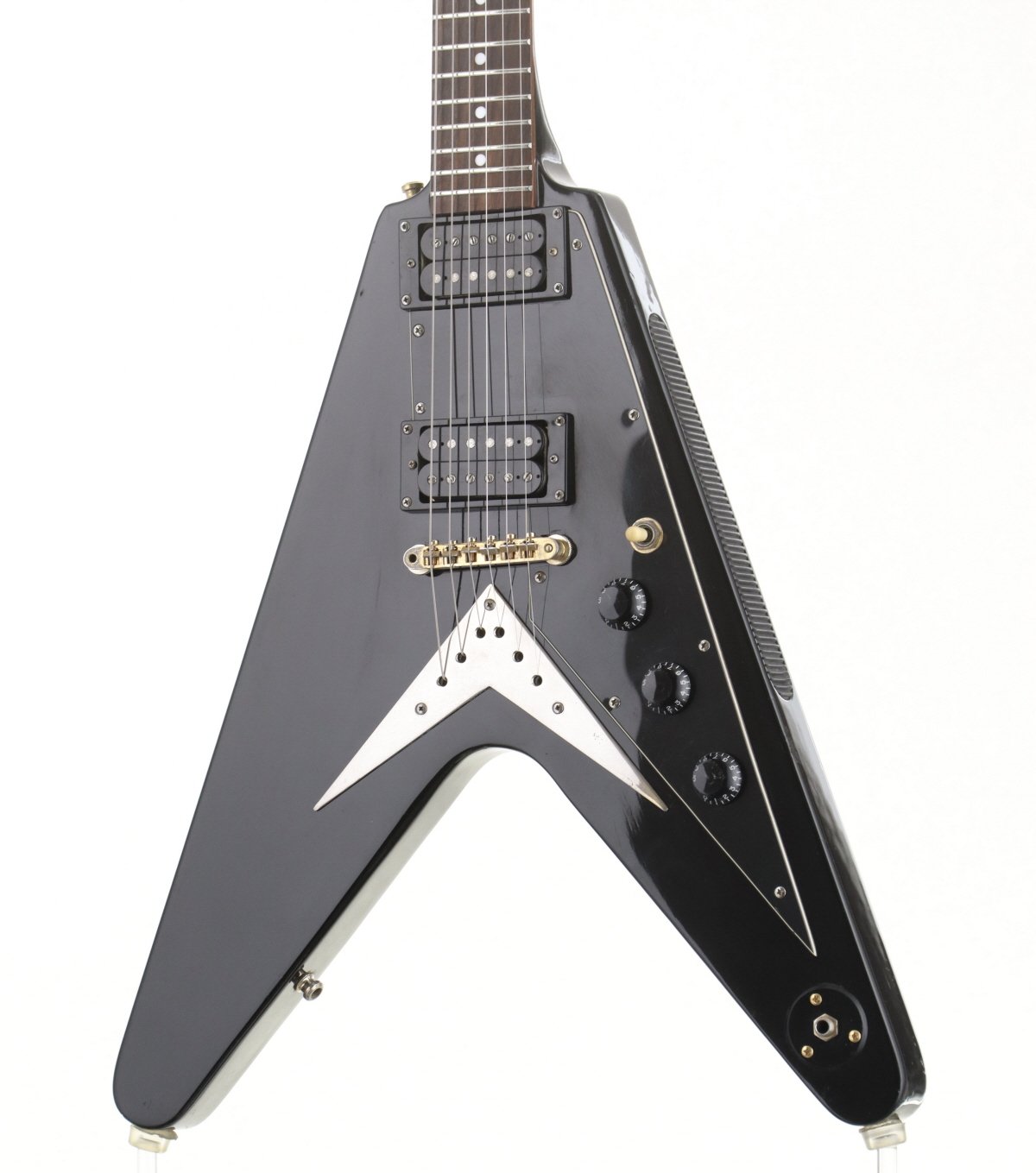 [SN U99091318] USED Epiphone / 1958Korina Flying V Ebony [11]