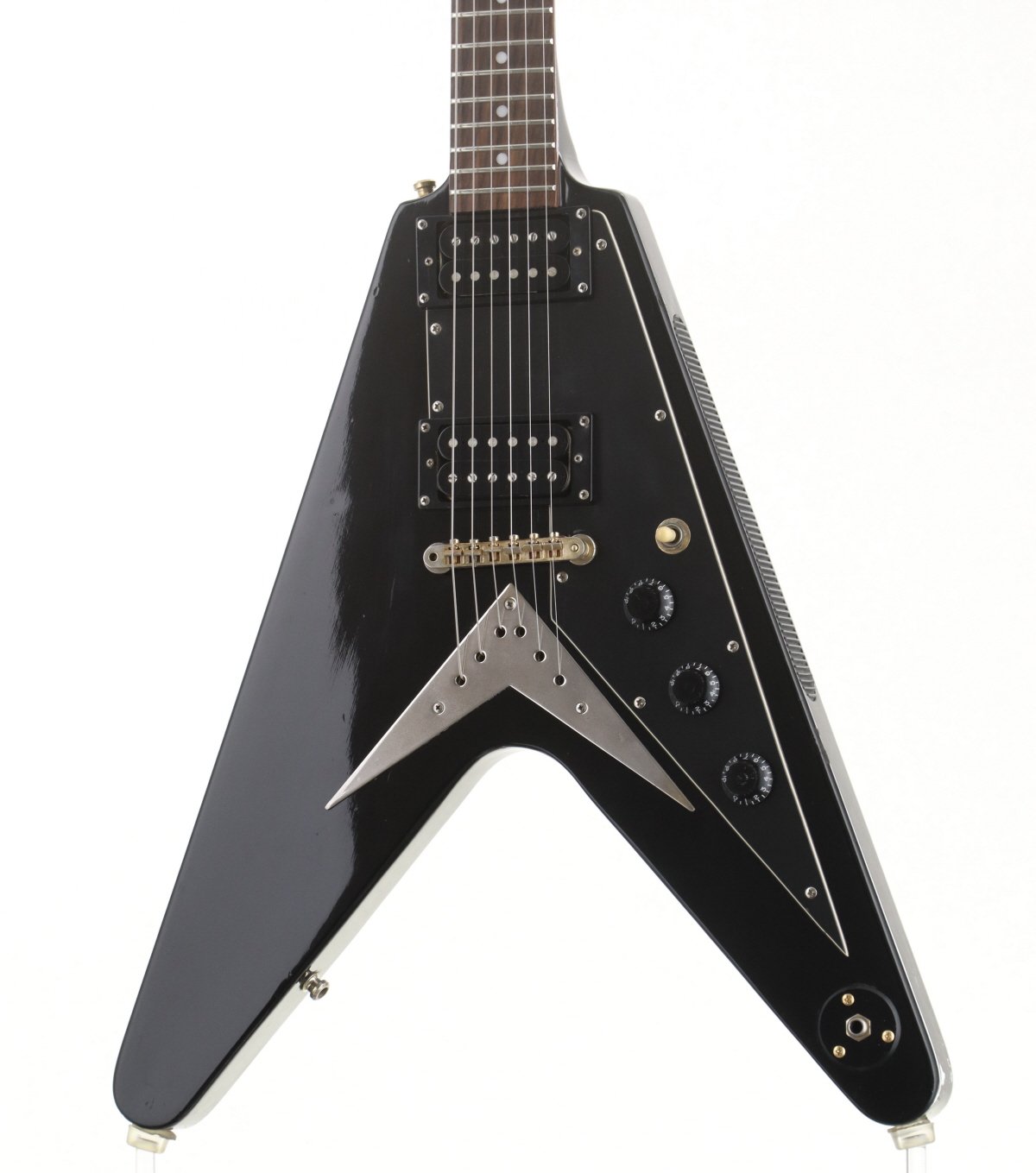 [SN U99091318] USED Epiphone / 1958Korina Flying V Ebony [11]