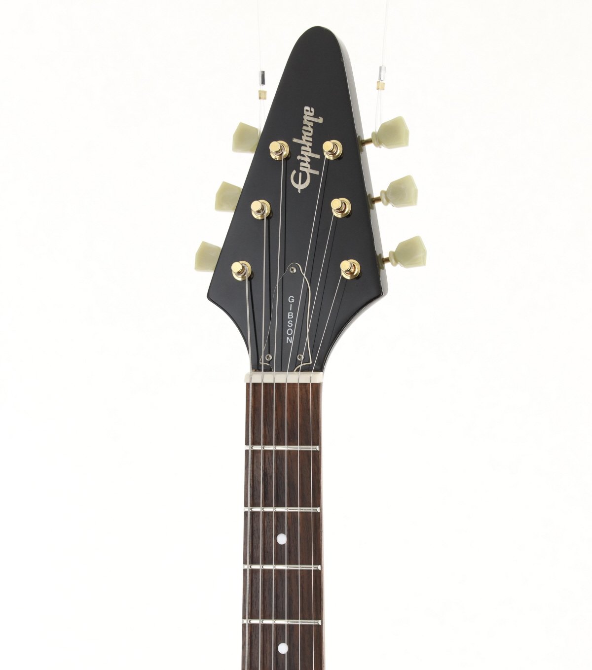 [SN U99091318] USED Epiphone / 1958Korina Flying V Ebony [11]