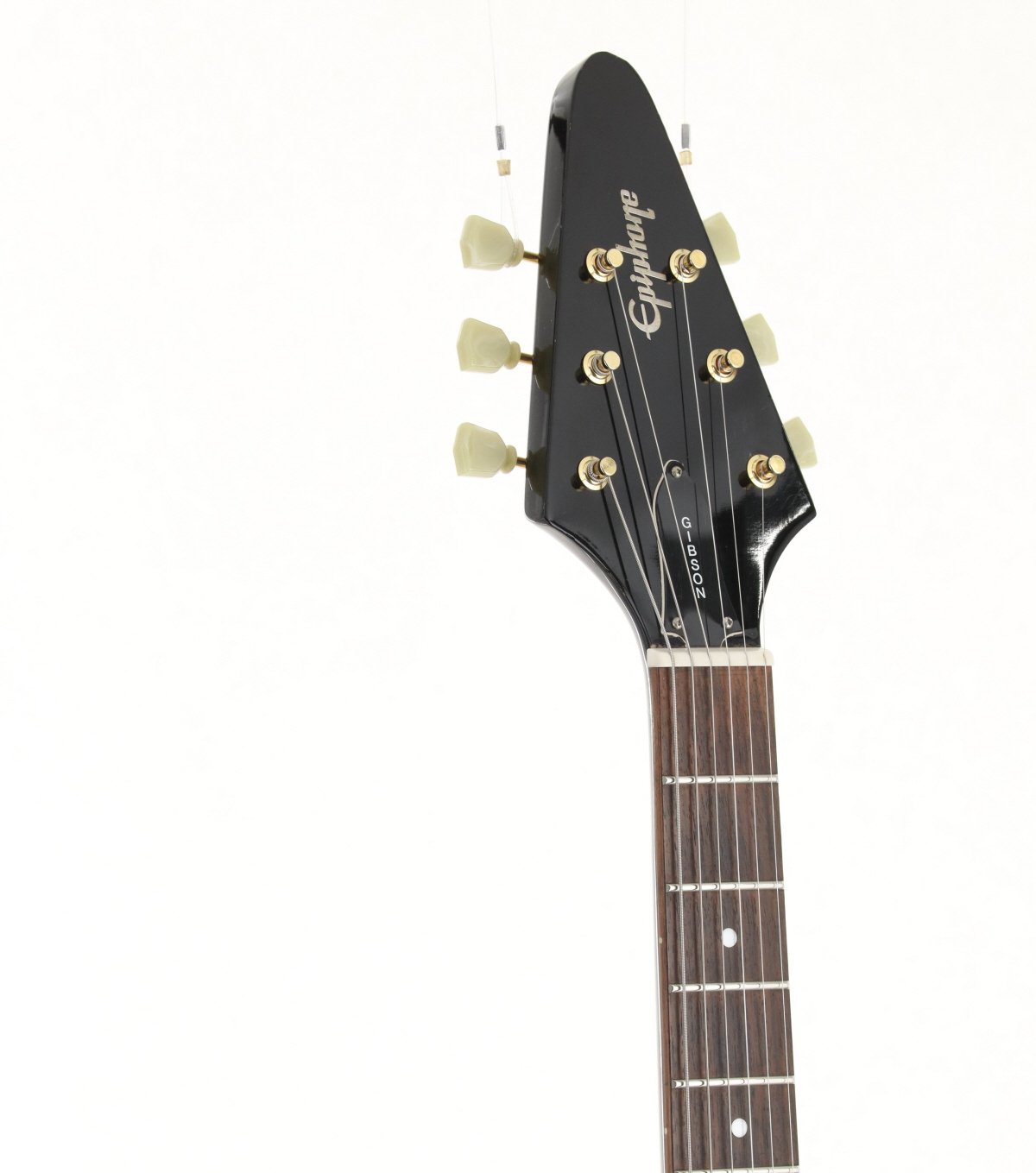 [SN U99091318] USED Epiphone / 1958Korina Flying V Ebony [11]