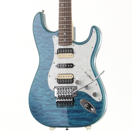 [SN JD18010896] USED fender / Michiya Haruhata Stratocaster / Caribbean Blue Trans [06]