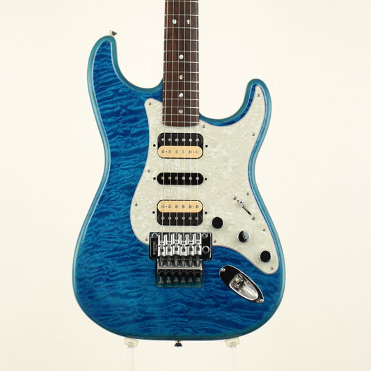 [SN JD22021050] USED Fender / Michiya Haruhata Stratocaster Caribbean Blue Trans [11]