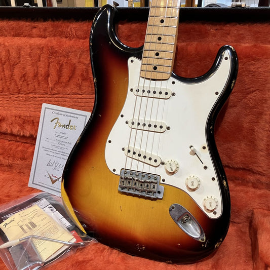 [SN CN91903] USED Fender Custom Shop / 1969 Stratocaster Relic 3Tone Sunburst -2000- [04]
