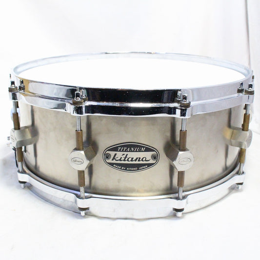 USED KITANO / 14x5.5 Titanium 2mm Titanium Snare Drum [08]