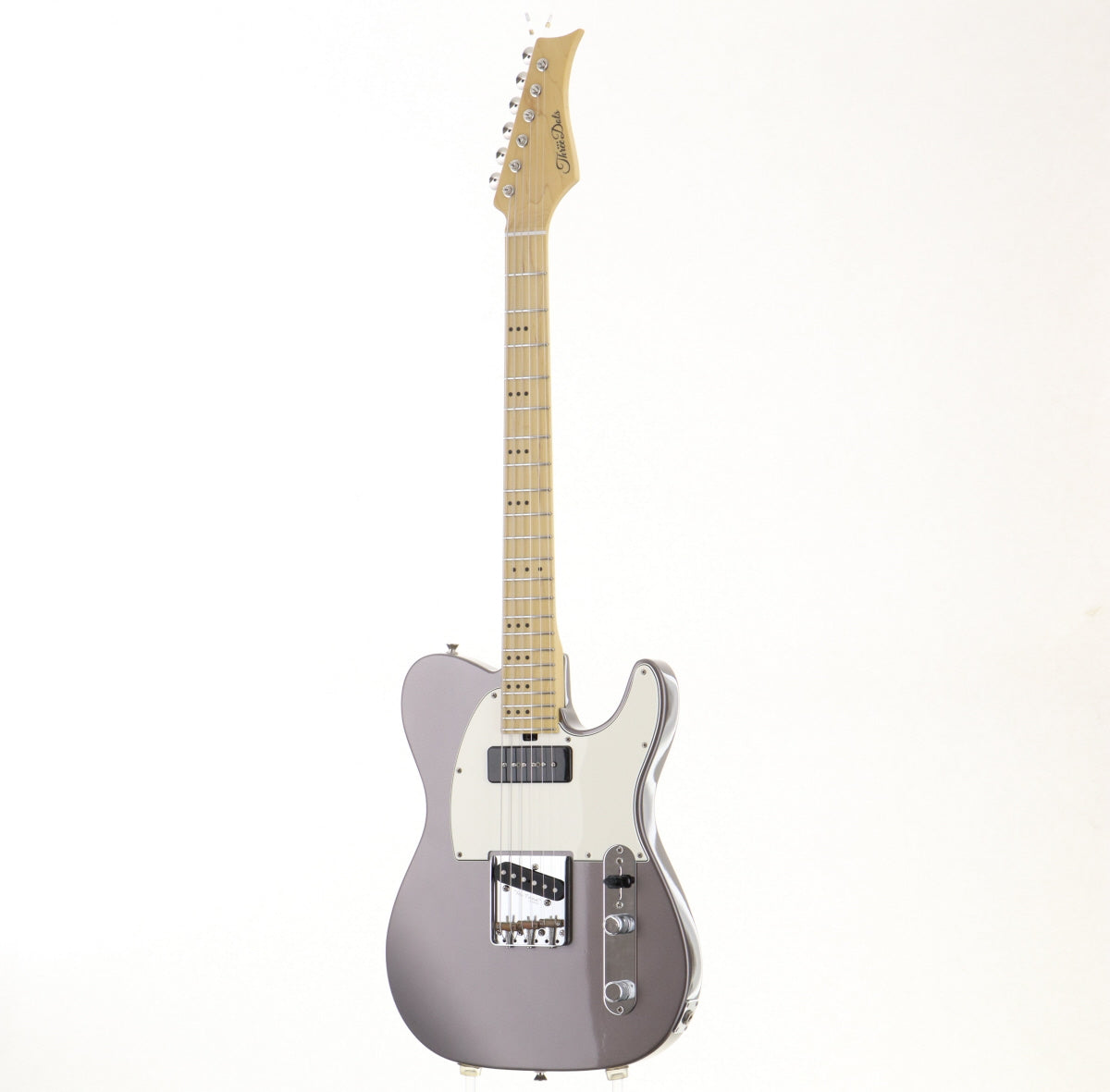 [SN T162] USED ThreeDots Guitars / T Model Dolphin Grey Metallic Maple Fingerboard [06]