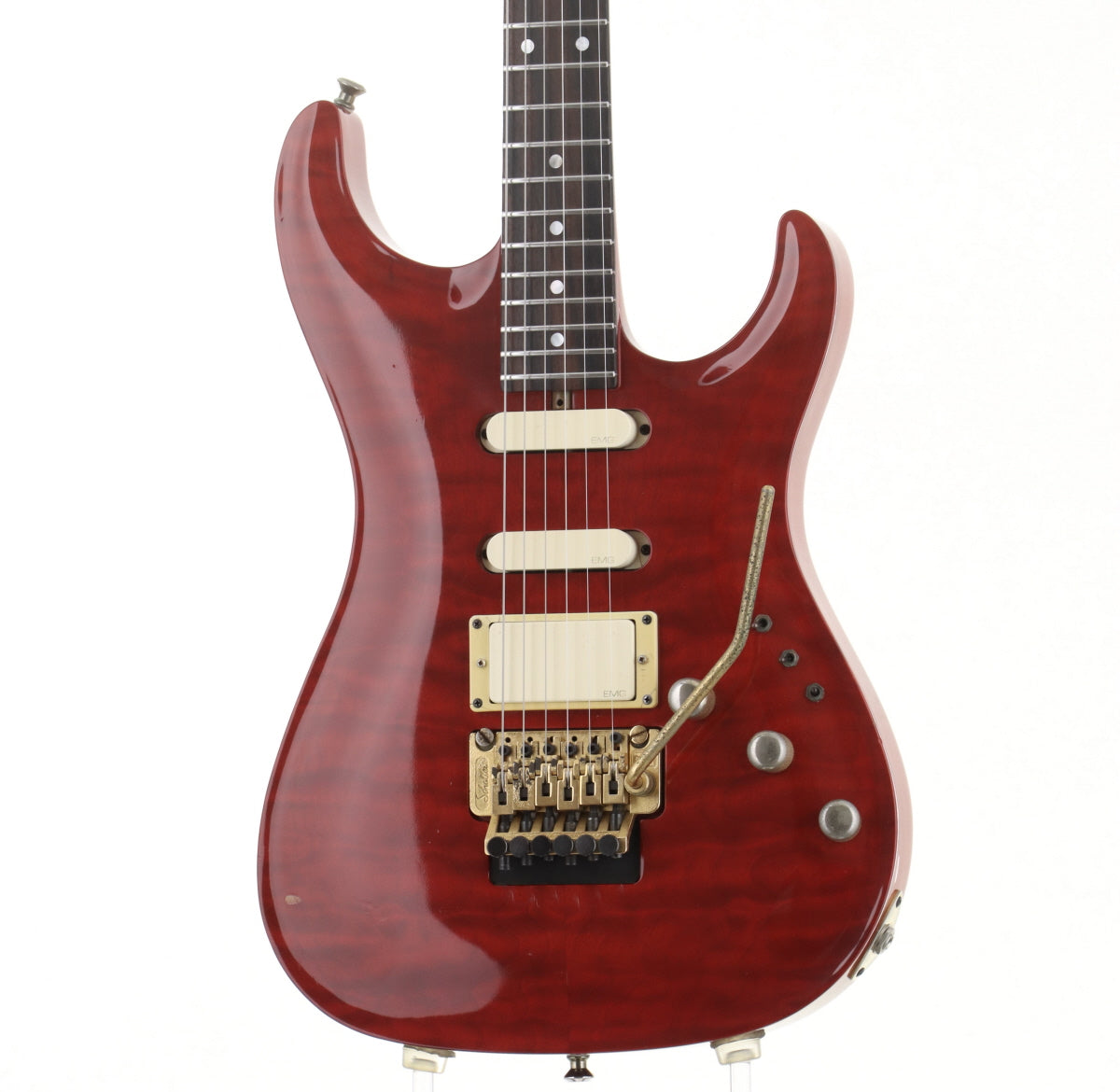 [SN 1457] USED Carruthers Guitar / Order Model SSH FR Quilt Top Translucent Red [03]