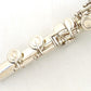 [SN 9685] USED YAMAHA / Flute YFL-814 all silver, all tampos replaced [09]