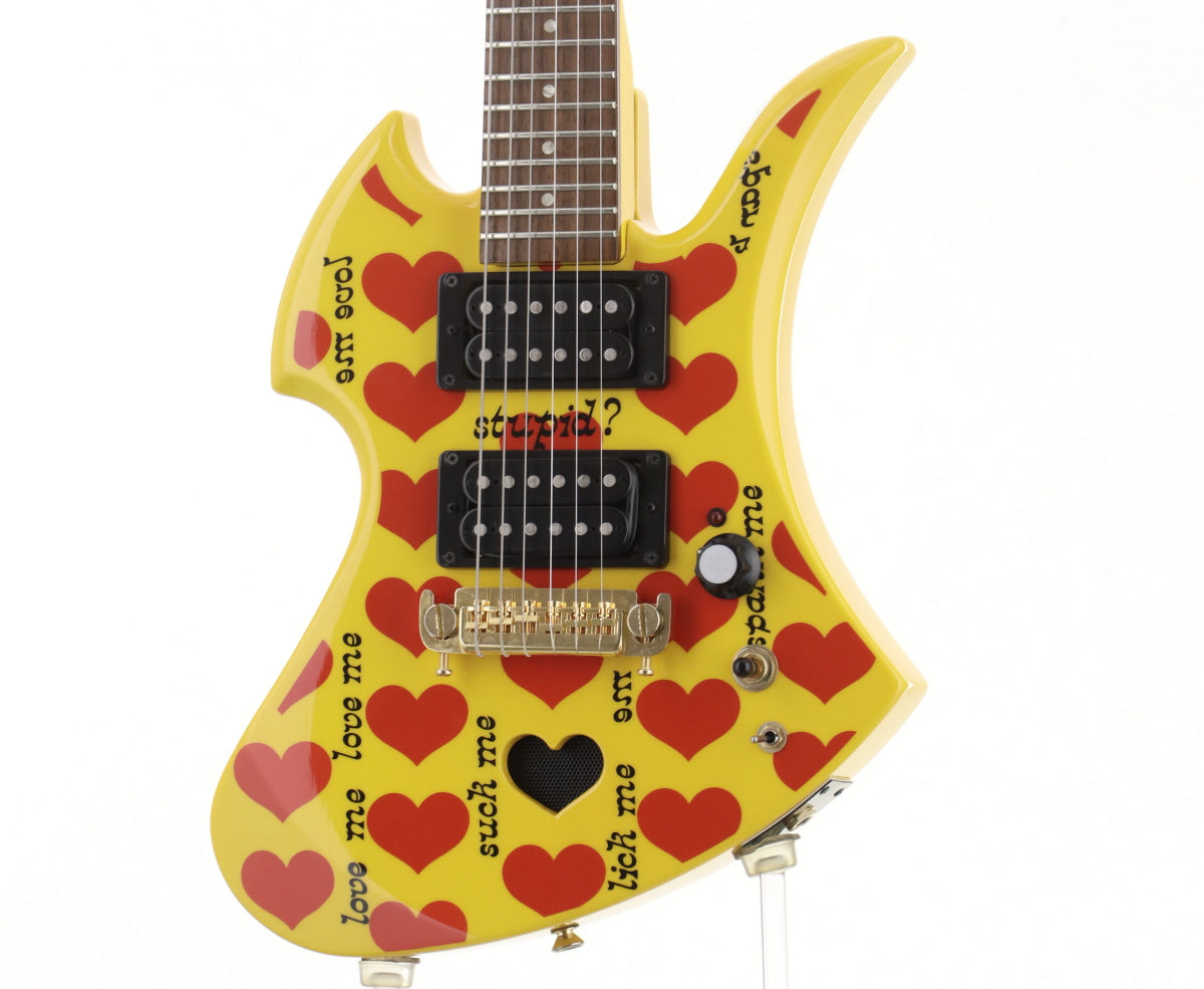 新品100%新品FERNANDES Yellow HEART Jr. hide MODEL ミニエレキギター 器 ジャンク S6426150 フェルナンデス