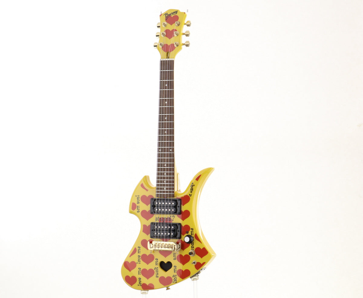 初売りFERNANDES Yellow HEART Jr. hide MODEL ミニエレキギター 器 ジャンクS6426150 フェルナンデス