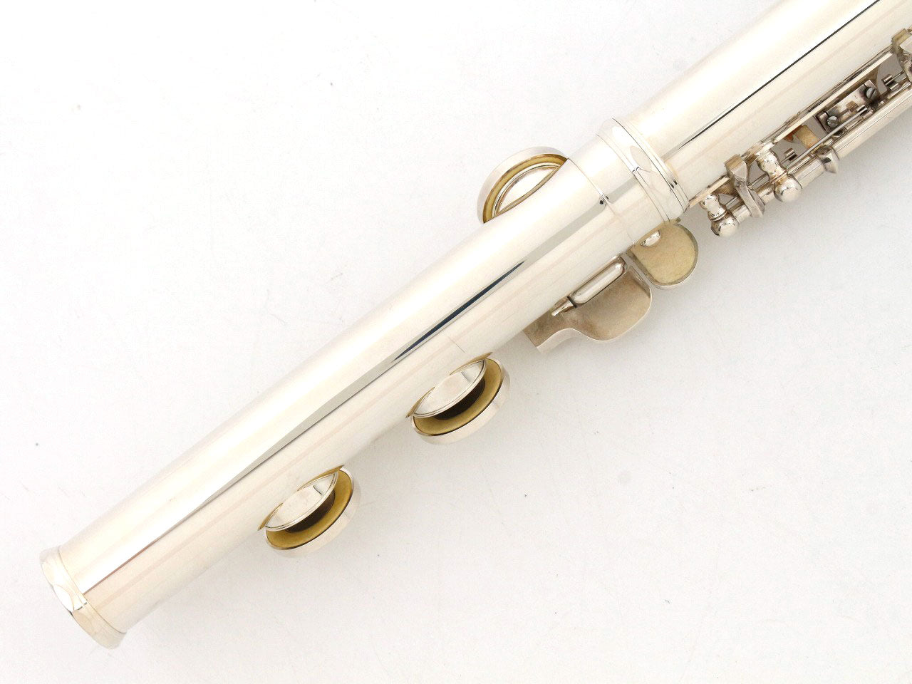 [SN 34887] USED MIYAZAWA / Flute MS-70S Lip Plate Silver [09]