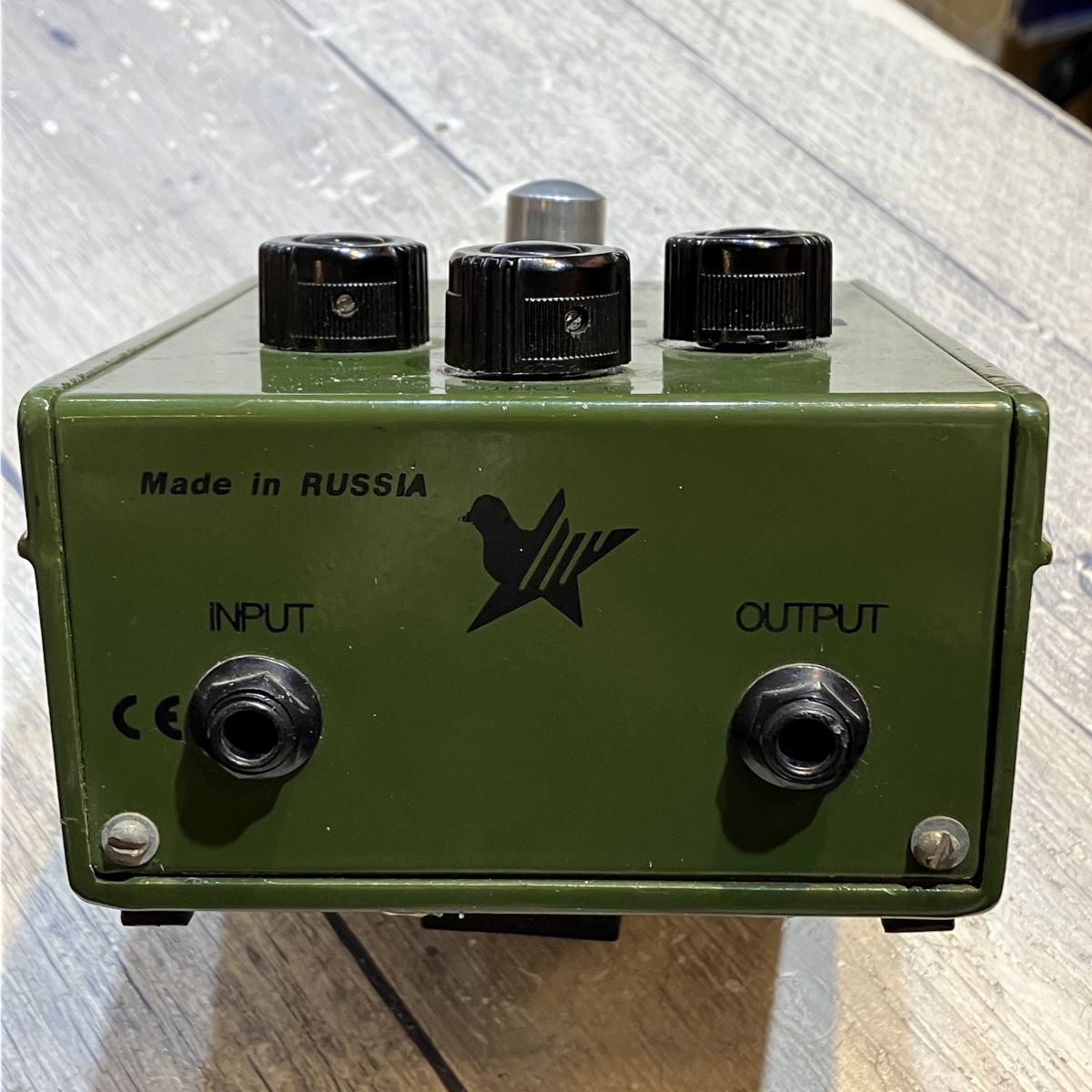 USED Electro-Harmonix / Big Muff Pi Russian Army Green Bubble Font [04]