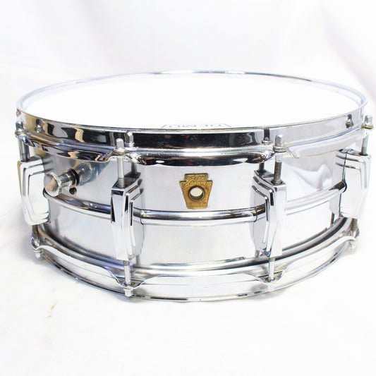 USED LUDWIG / 1960s SuperLudwig 14x5 Chrome over Brass Snare Drum [08]
