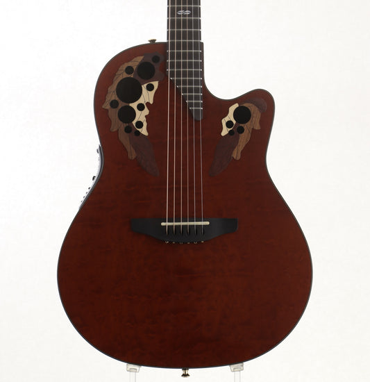 [SN 338] USED Ovation / 2002-AC Collectors Series African Cherry (Made in USA) Ovation Eleaco acoustic guitar [08]