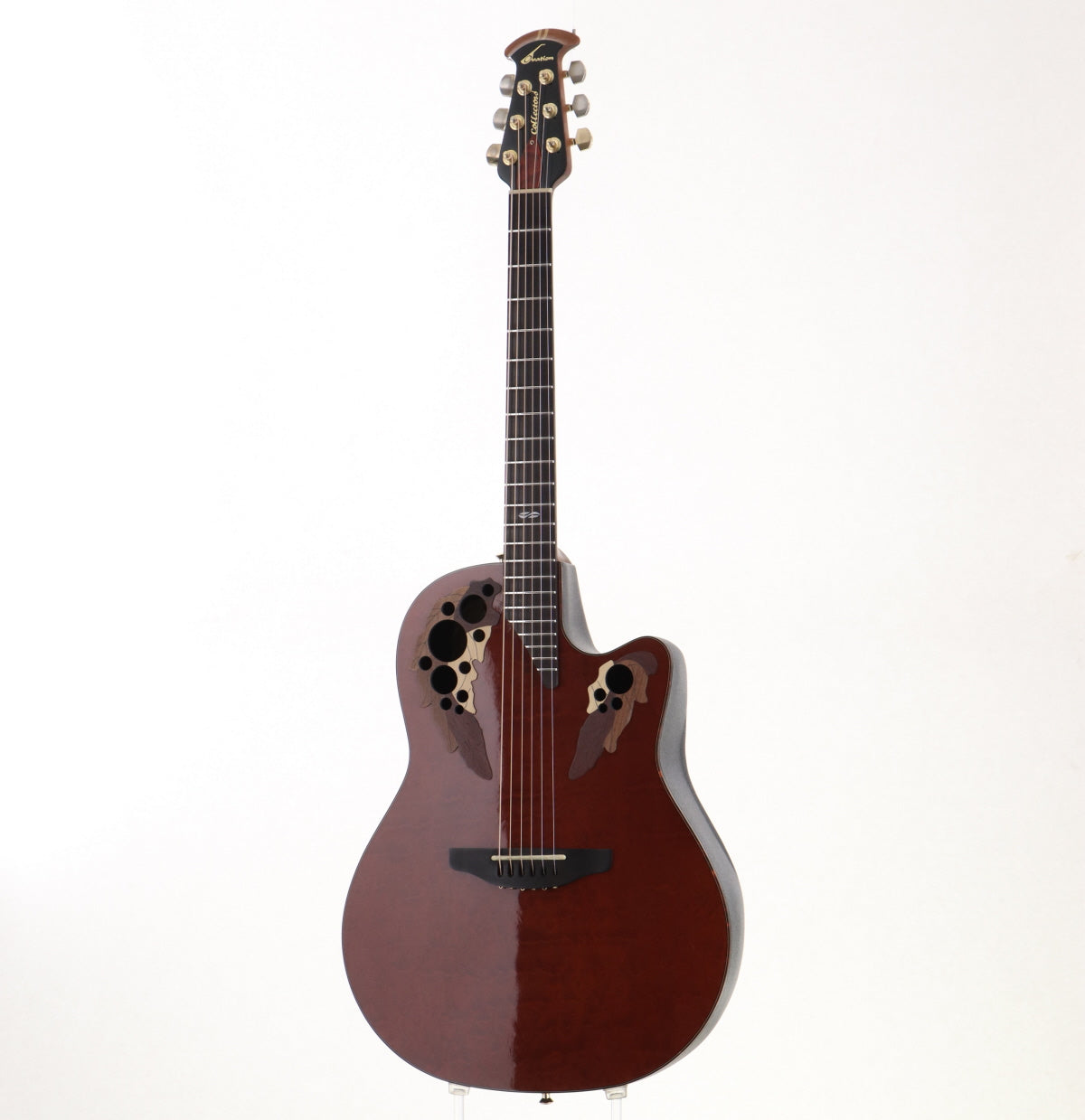 [SN 338] USED Ovation / 2002-AC Collectors Series African Cherry (Made in USA) Ovation Eleaco acoustic guitar [08]