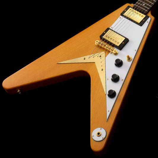 [SN 23071529570] USED Epiphone Epiphone / inspired by Gibson Custom Shop Korina 1958 Flying V Aged Natural [20]