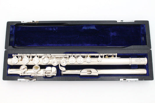 [SN 13881] USED SANKYO / Flute ARTIST N.S CC all silver [09]