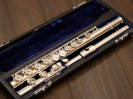 [SN 13881] USED SANKYO / Sankyo ARTIST all silver flute [10]