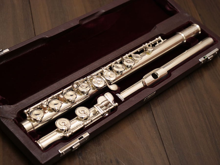 [SN 45098] USED MURAMATSU AD CC all silver flute [10]