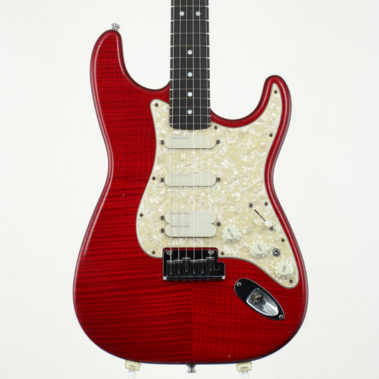 [SN CN201323] USED Fender Customshop / Set-Neck Stratocaster 1992 Crimson Red Transparent [12]