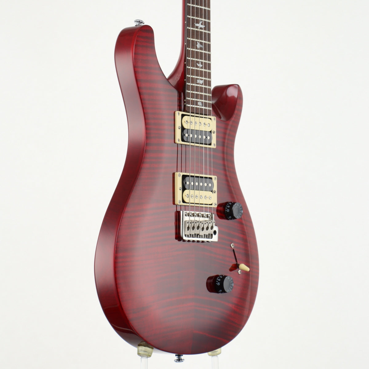 Paul Reed Smith PRS(Paul Reed Smith)◇SE Custom 24/Scarlet Red/2017/バードインレイ/ 韓国製/ソフトケース付 - ギター