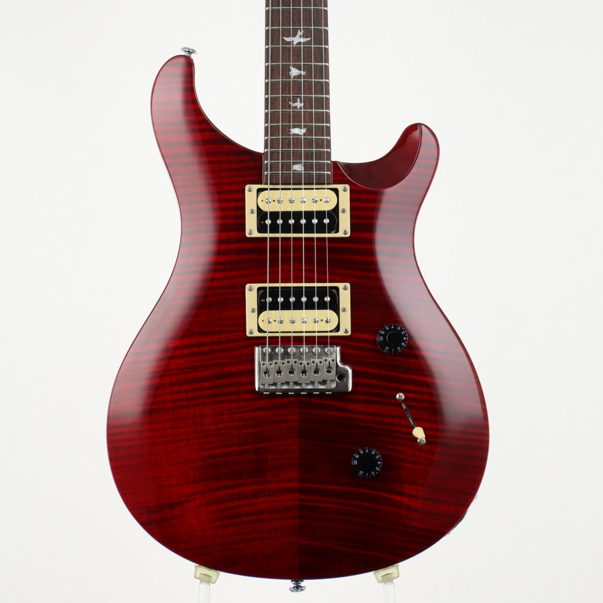 Paul Reed Smith PRS(Paul Reed Smith)◇SE Custom 24/Scarlet Red/2017/バードインレイ/ 韓国製/ソフトケース付 - ギター