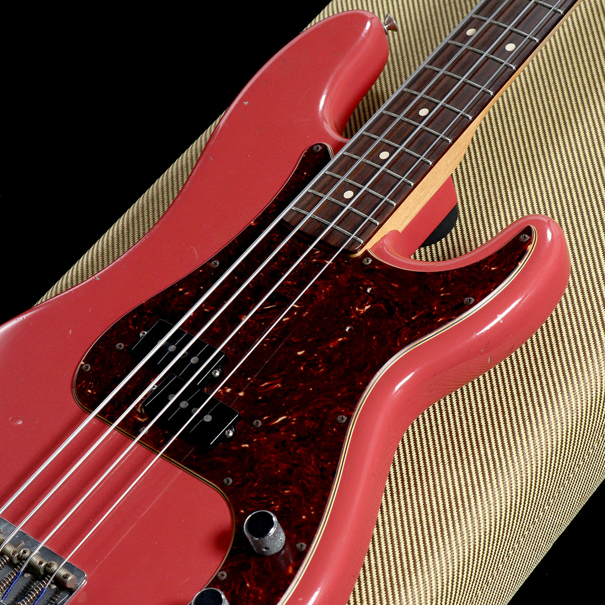 [SN R90155] USED FENDER CUSTOM SHOP / Pino Palladino Signature Precision Bass Fiesta Red Relic 2017 [05]