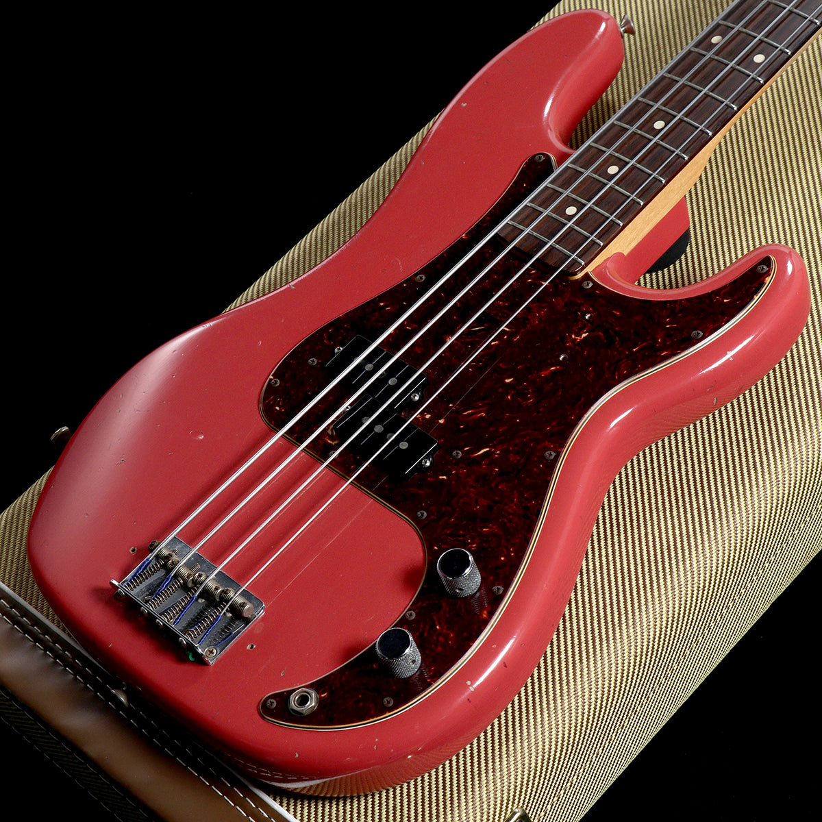 [SN R90155] USED FENDER CUSTOM SHOP / Pino Palladino Signature Precision Bass Fiesta Red Relic 2017 [05]