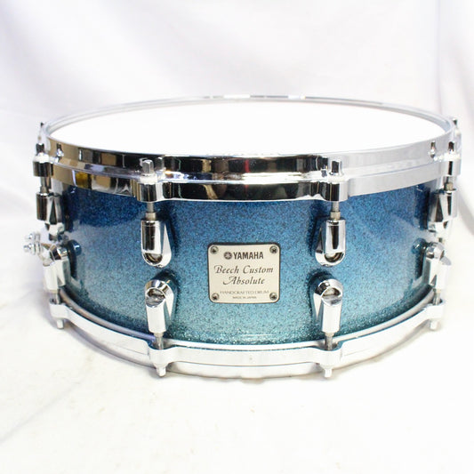 USED YAMAHA / WSD0545 Beech Custom Absolute 14x5.5 Yamaha Beech Snare Drum [08]