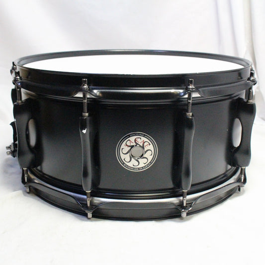 USED SAKAE / SDM1465BR 14x6.5 Limited Matte Black BRASS SAKAE BRASS Snare Drum [08]
