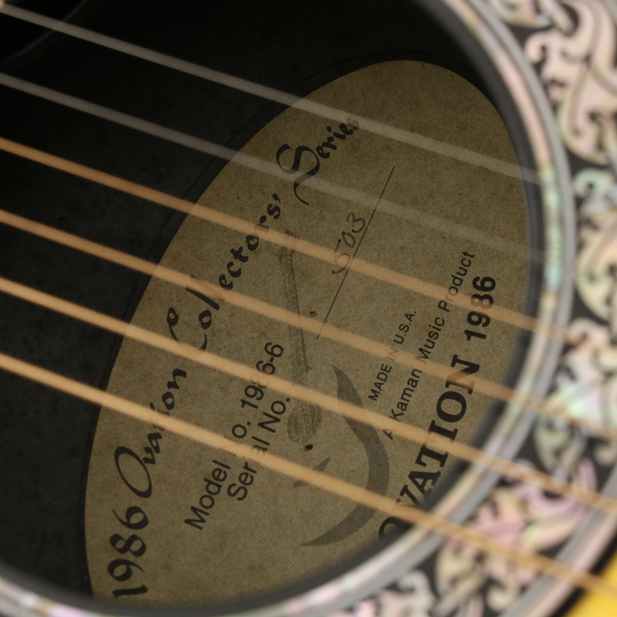 [SN 503] USED Ovation / 1986-6 Collectors [03]