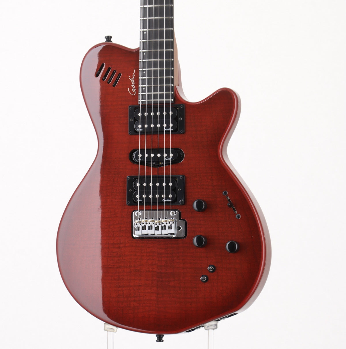 [SN 19322170] USED Godin / XTSA Leaf Top Dark Trans Red [06]