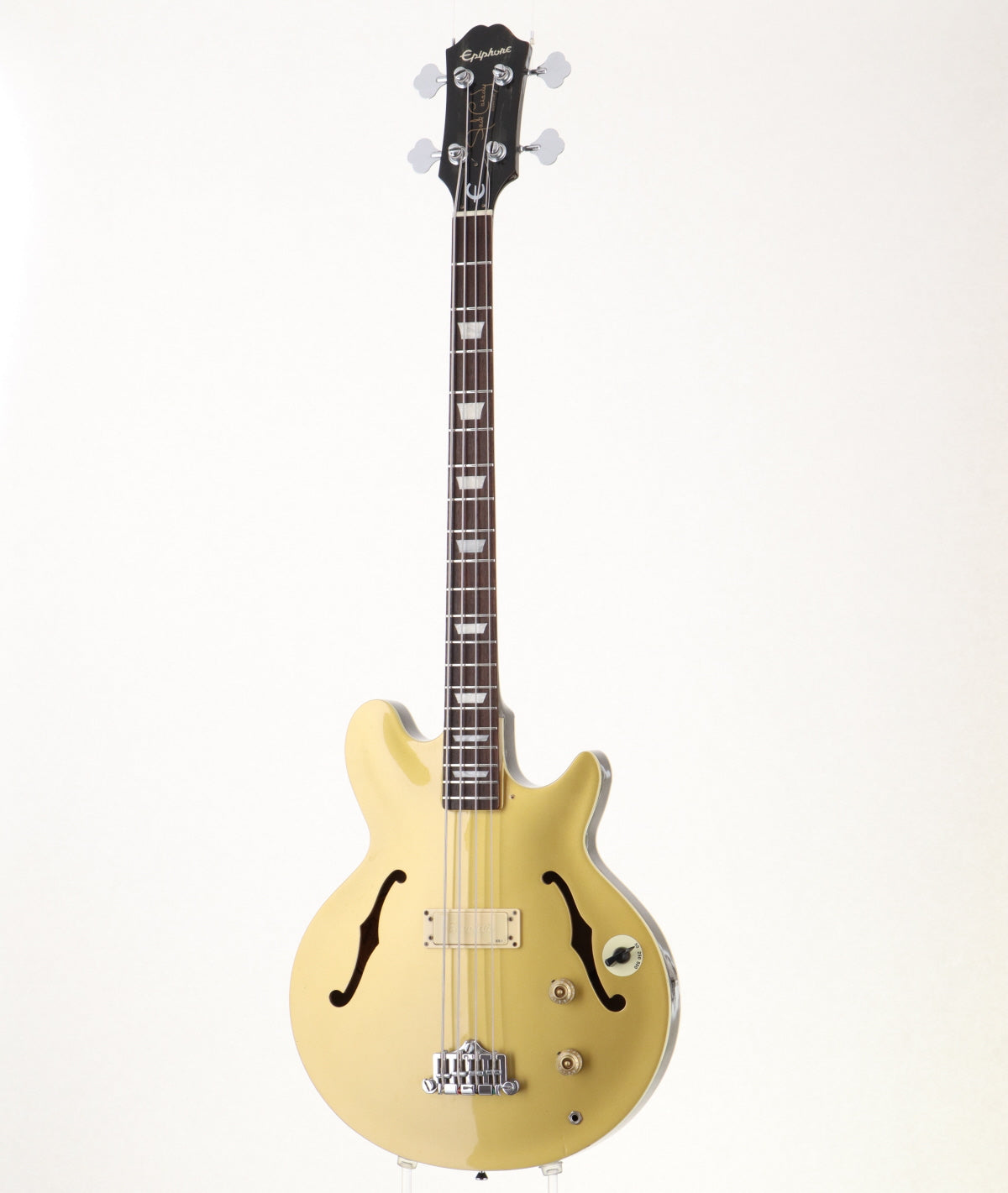 [SN R99D 0202] USED Epiphone / Jack Casady Bass Metallic Gold [06]