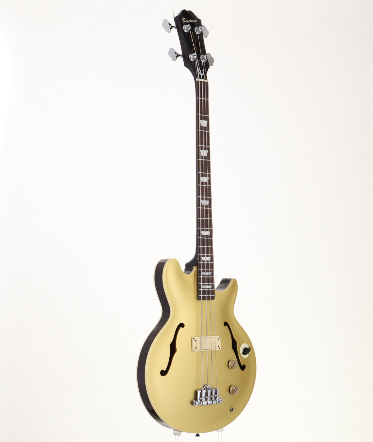 [SN R99D 0202] USED Epiphone / Jack Casady Bass Metallic Gold [06]