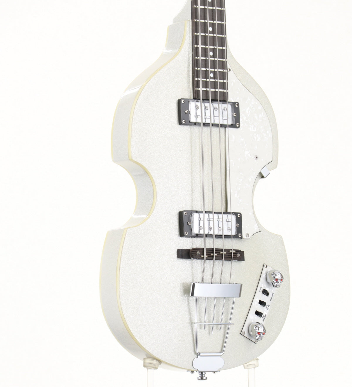 [SN H11002571] USED Hofner / HI-BB Ignition Bass SLV Silver Metallic [2.45kg] Hefner Violin Bass [08]