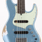 [SN J-2608] USED Xotic / XJ-1T 5Strings Ice Blue Metallic Heavy Aged [06]