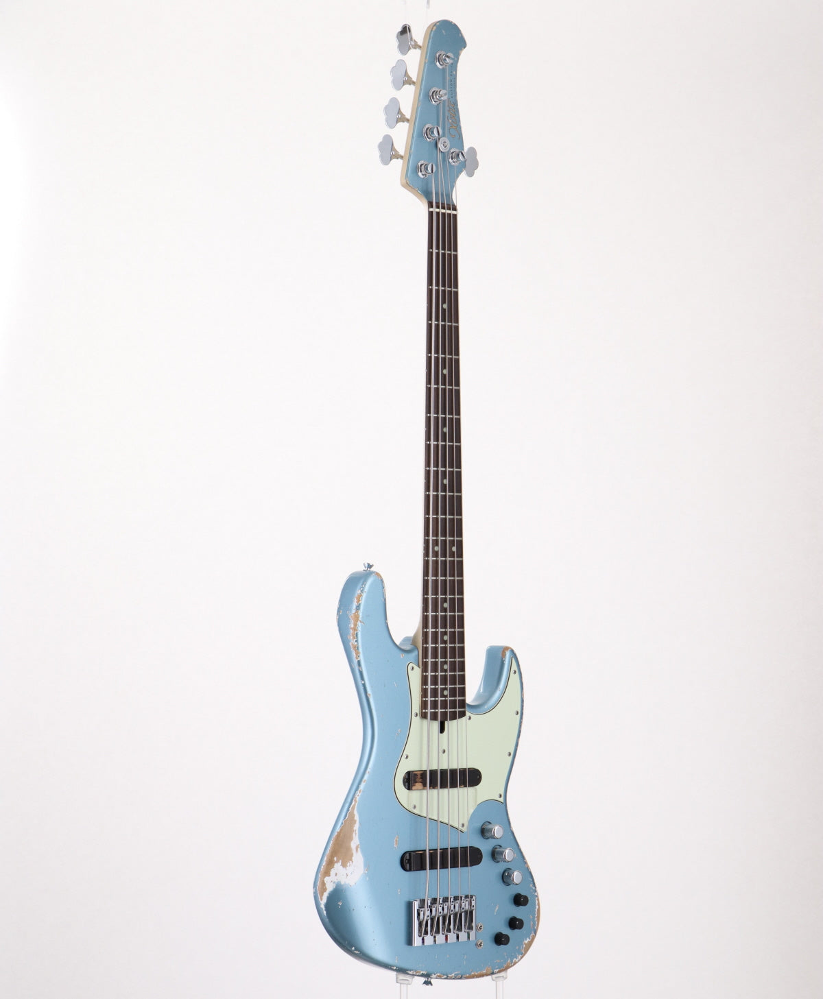 [SN J-2608] USED Xotic / XJ-1T 5Strings Ice Blue Metallic Heavy Aged [06]