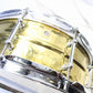 USED LUDWIG / LB420BKT Hammered Brass with Tube lugs 14×5 RADIC Snare Drum [08]